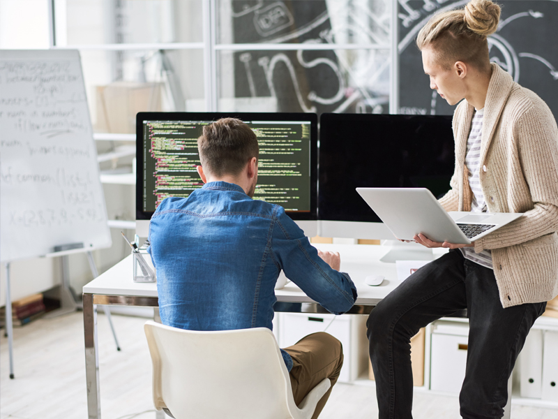 Programmierung Entwicklung Team